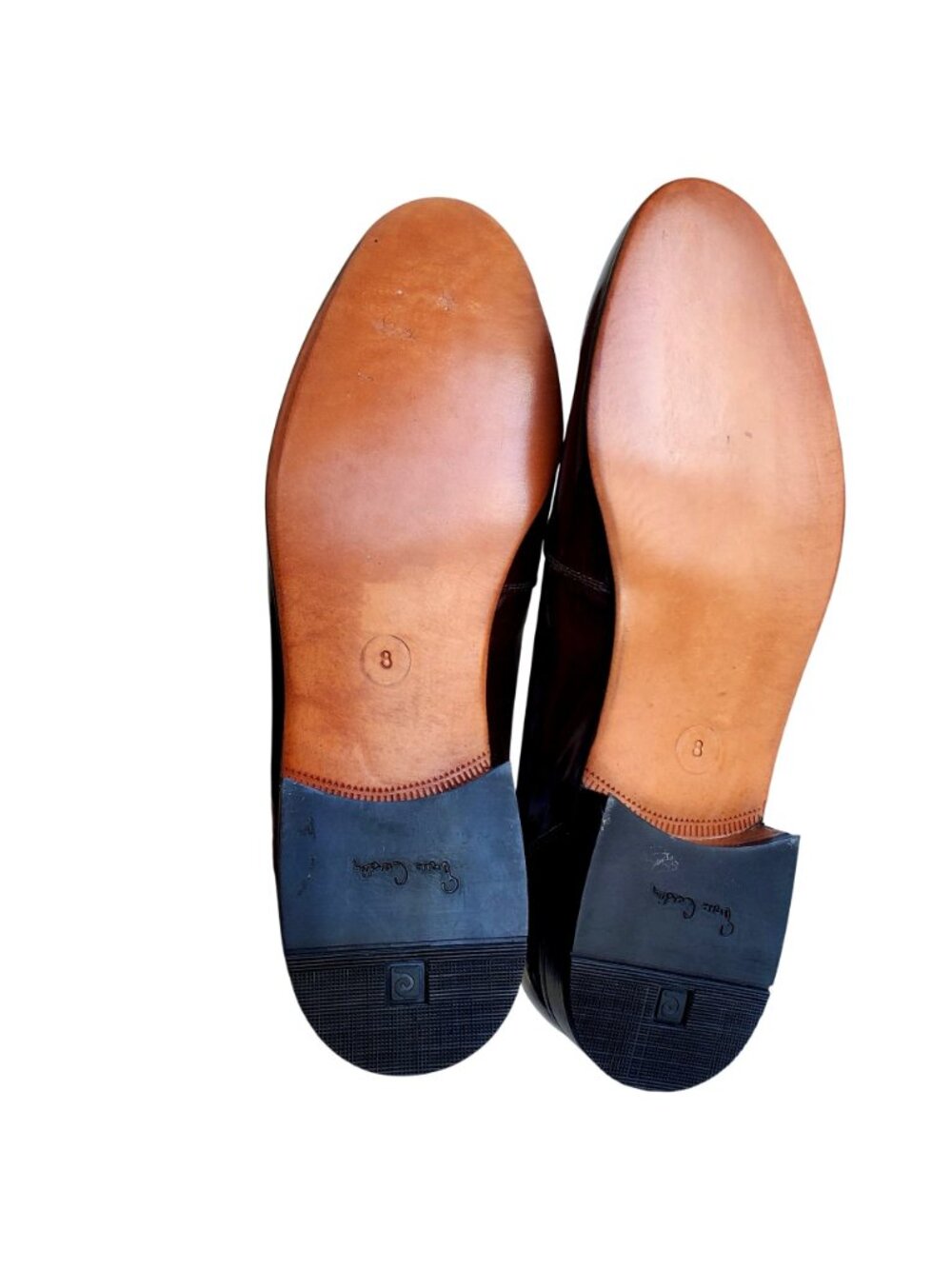 Vintage 1970s Pierre Cardin Brown Patent Leather Loafers Sz 8/9.5 - Picture 4 of 12